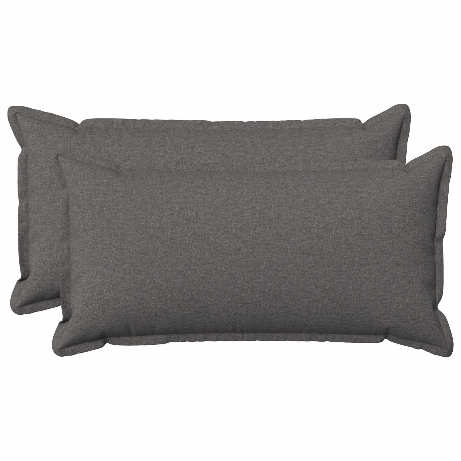 vidaXL Калъфка за възглавница 2 pcs HOUTEN Светлосиво 40 x 80 cm