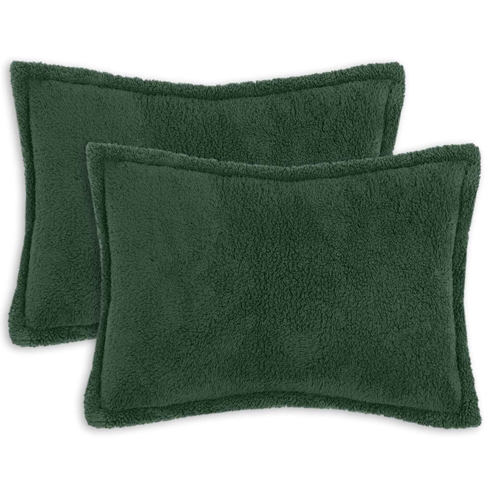 vidaXL Калъфка за възглавница 2 pcs HOUTEN Тъмнозелено 40 x 60 cm