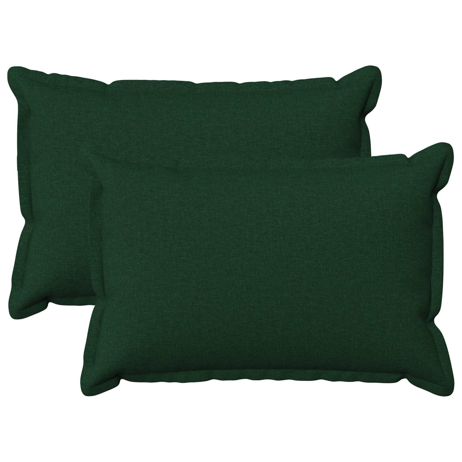 vidaXL Калъфка за възглавница 2 pcs HOUTEN Тъмнозелено 50 x 75 cm