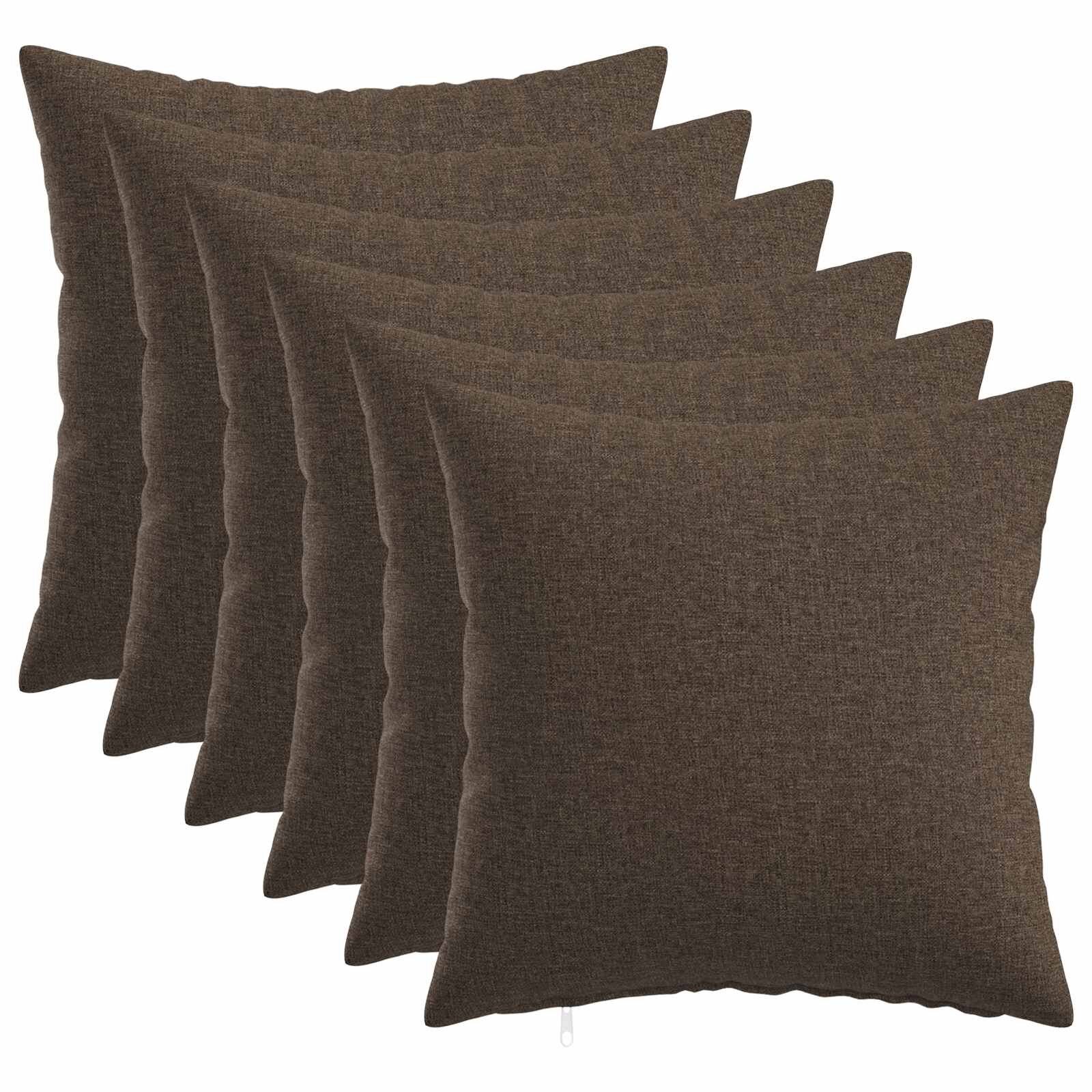 vidaXL Калъфка за възглавница 6 бр. HEERLEN Таупе 30 x 30 cm Текстил