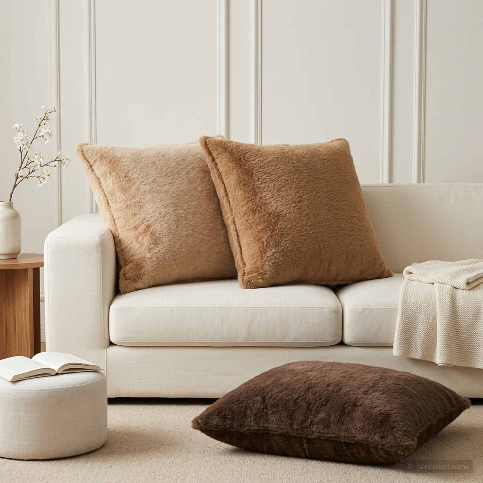 vidaXL Калъфка за възглавница 6 бр. HOUTEN Таупе 65 х 65 см