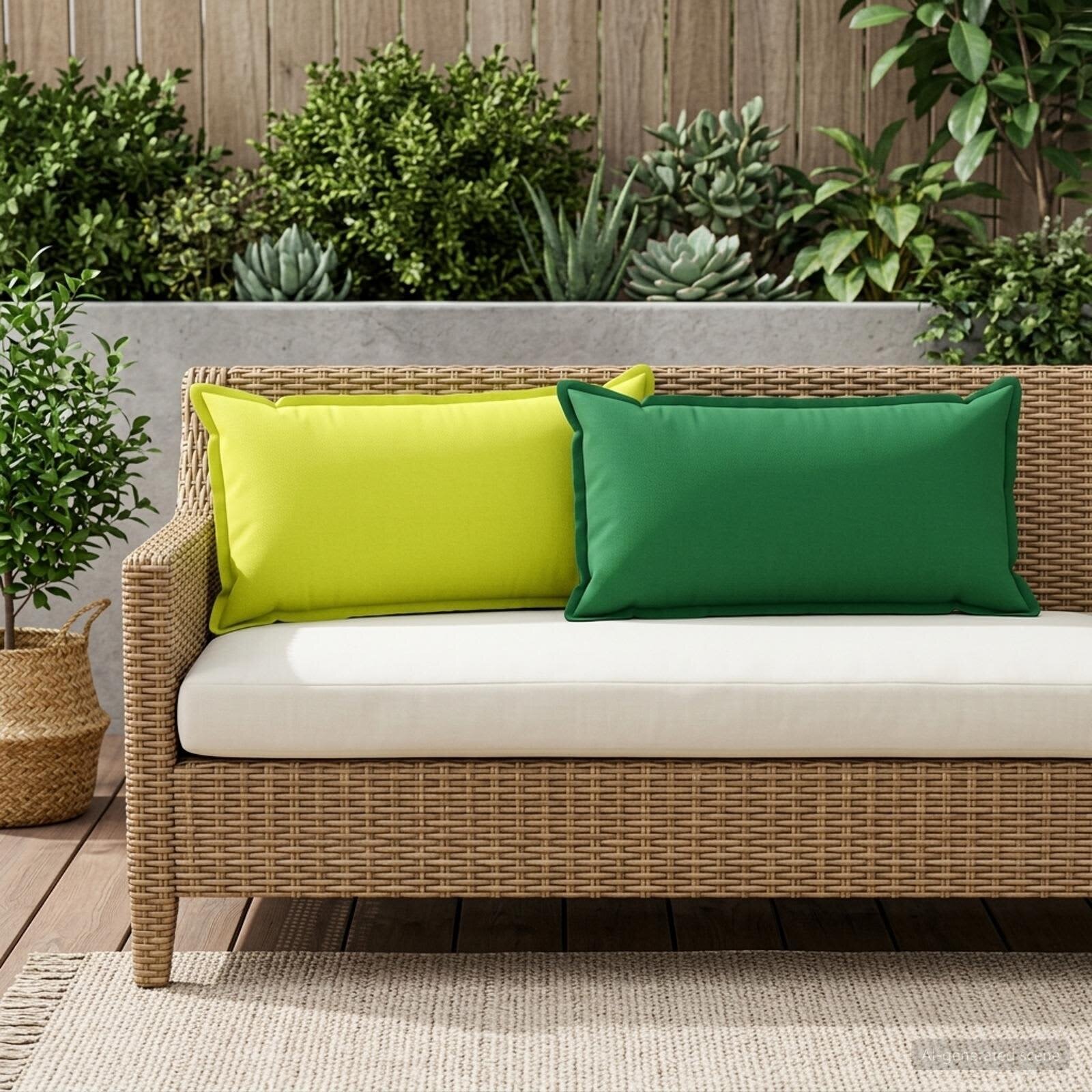 vidaXL Калъфка за възглавница 6 бр. HOUTEN Зелено 40 x 80 cm Полиестер