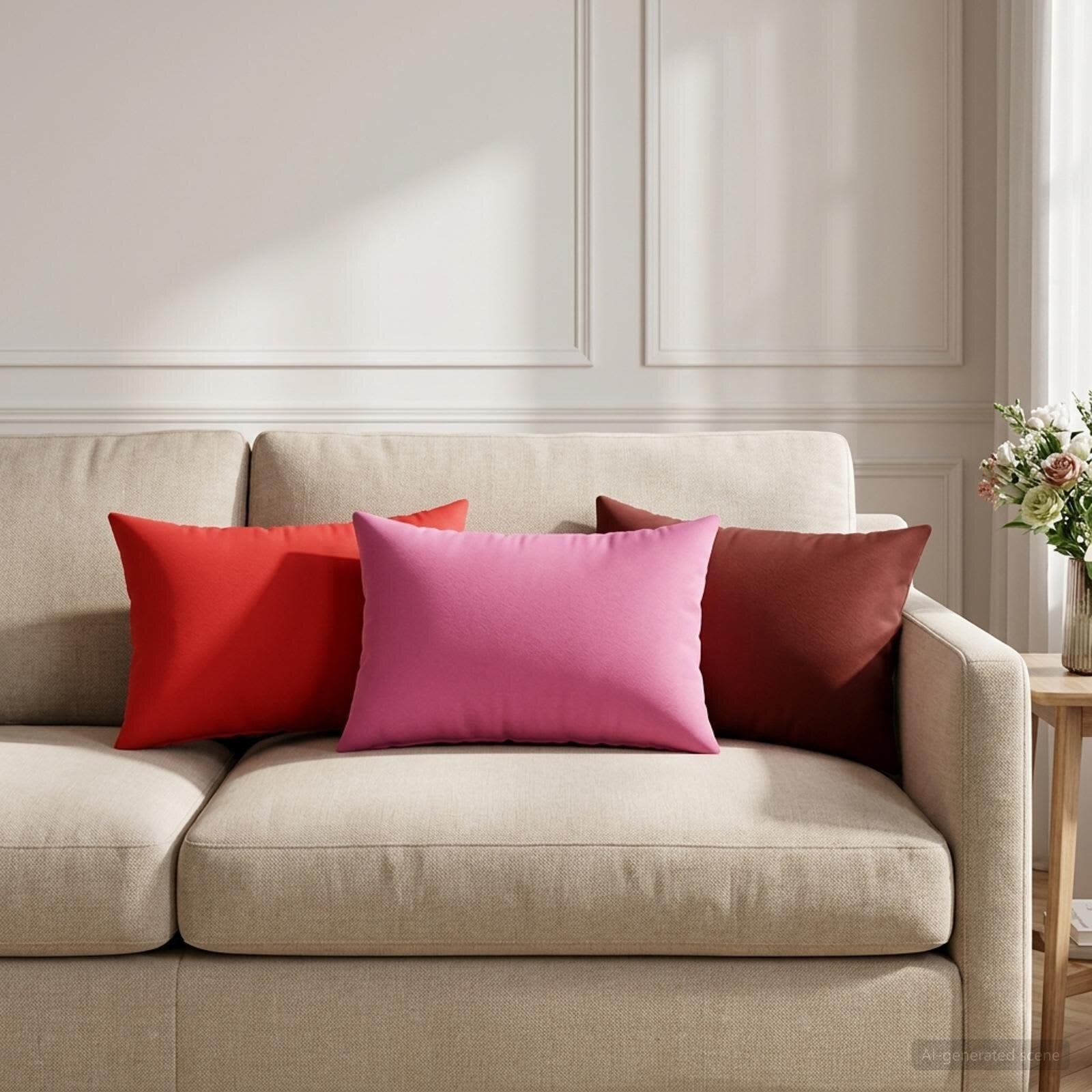 vidaXL Калъфка за възглавница 6 pcs HEERLEN Червено 40 x 60 cm