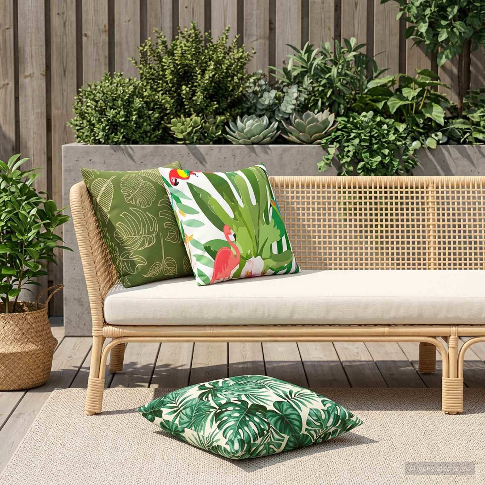 vidaXL Калъфка за възглавница 6 pcs HEERLEN Дизайн с листа 60 x 60 cm