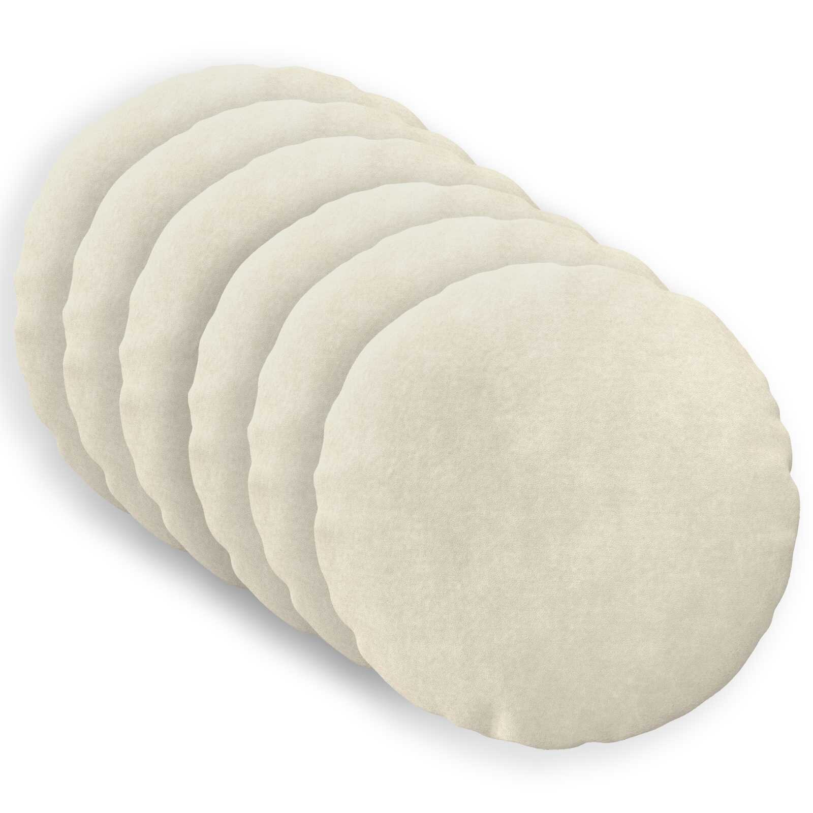 vidaXL Калъфка за възглавница 6 pcs HEERLEN Кремаво Ø 40 cm