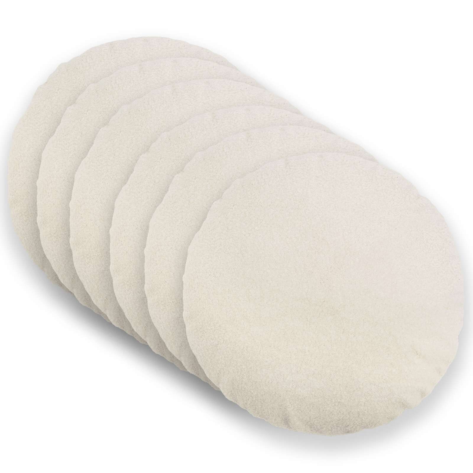 vidaXL Калъфка за възглавница 6 pcs HEERLEN Кремаво Ø 40 cm Букле