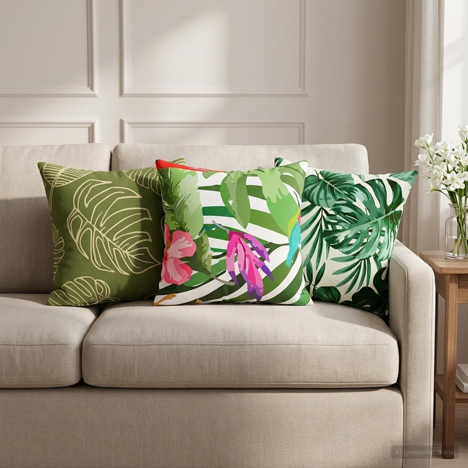 vidaXL Калъфка за възглавница 6 pcs HEERLEN Многоцветен 35 x 35 cm
