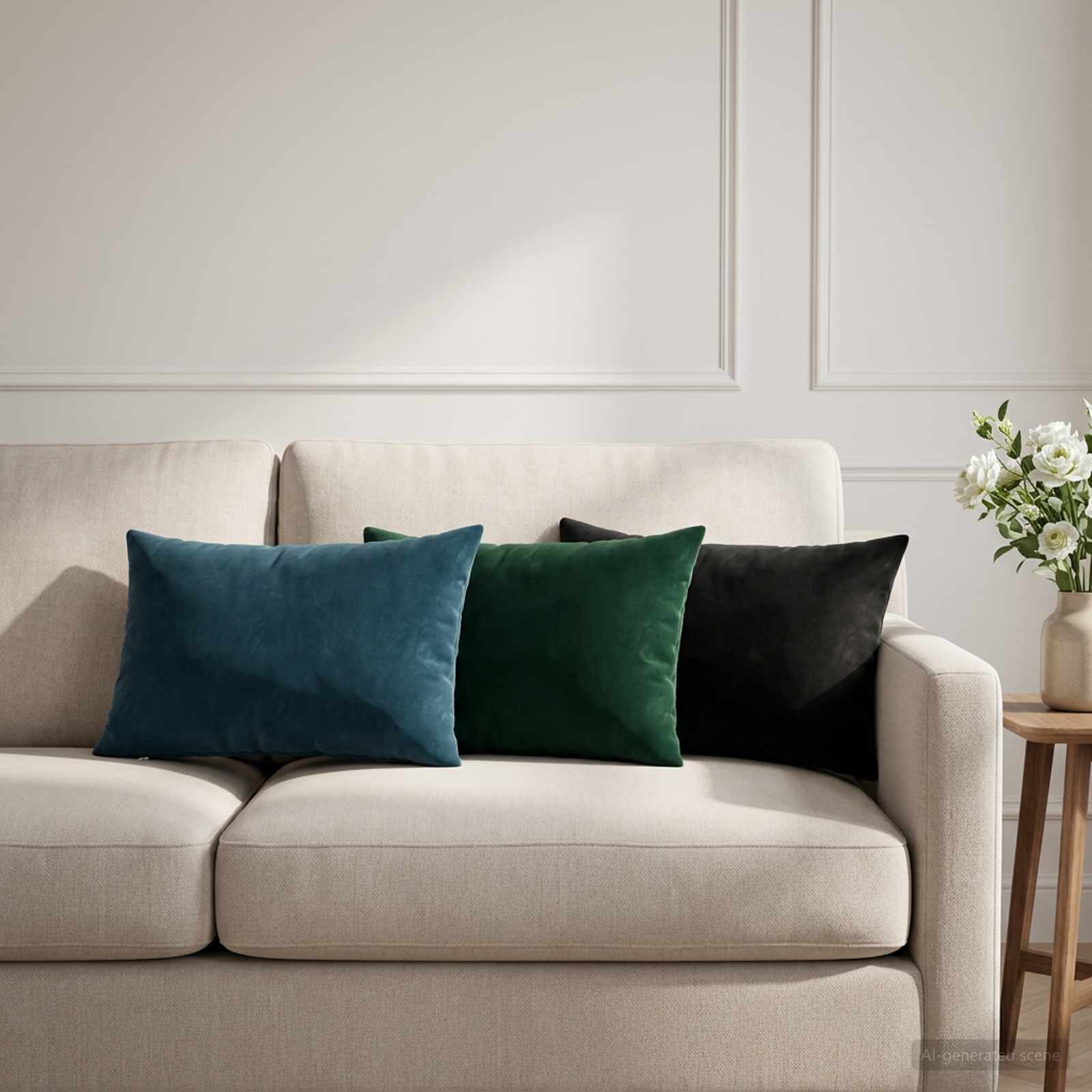 vidaXL Калъфка за възглавница 6 pcs HEERLEN Синьо 30 x 50 cm Кадифе