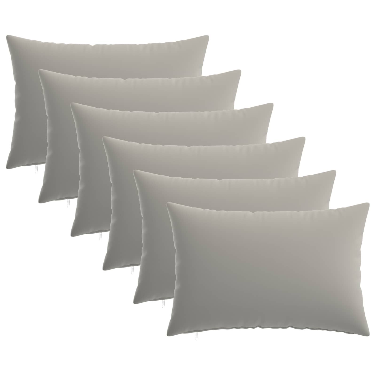 vidaXL Калъфка за възглавница 6 pcs HEERLEN Сиво 50 x 75 cm Полиестер