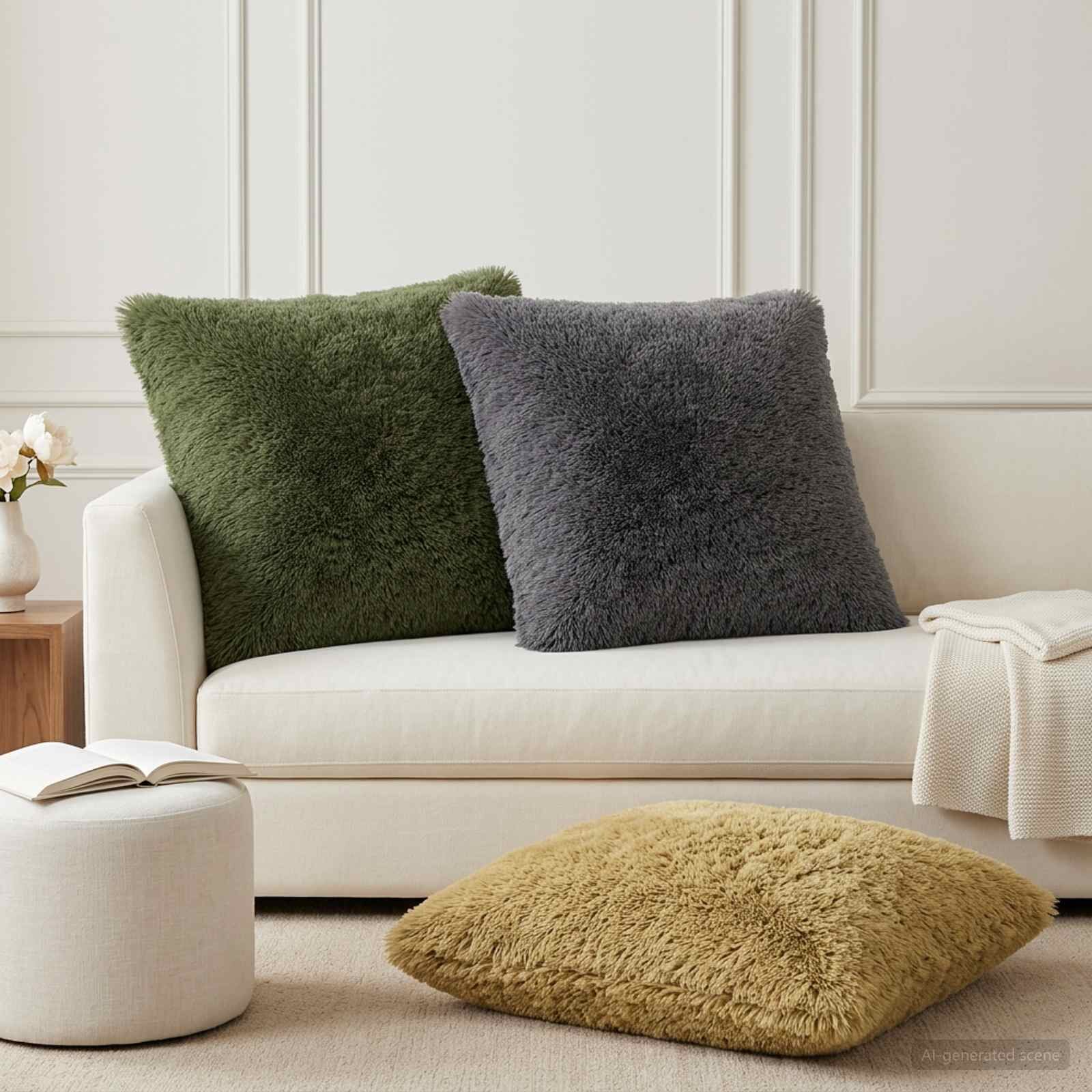 vidaXL Калъфка за възглавница 6 pcs HEERLEN Светло зелено 80 x 80 cm