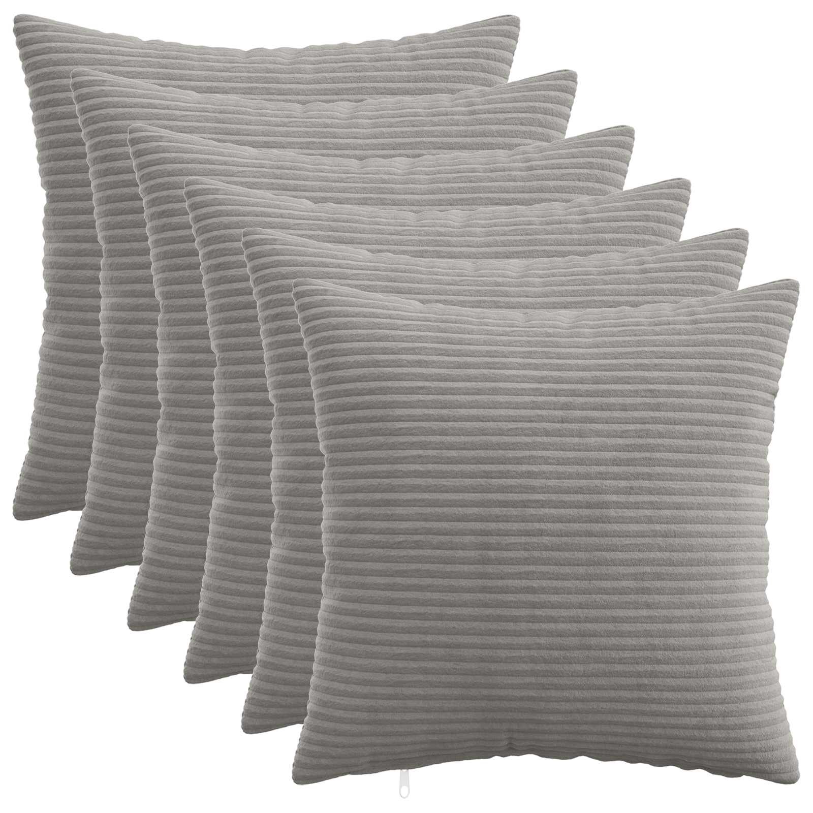 vidaXL Калъфка за възглавница 6 pcs HEERLEN Светлосиво 30 x 30 cm
