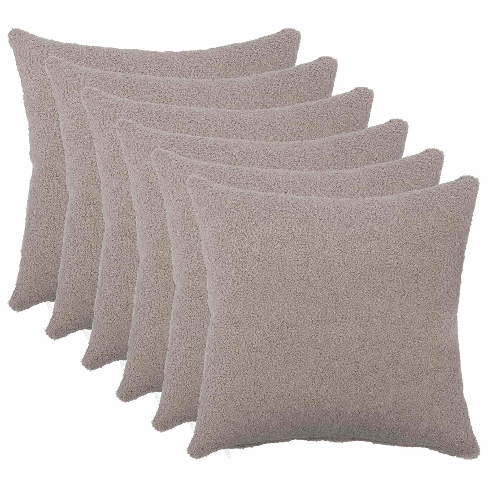 vidaXL Калъфка за възглавница 6 pcs HEERLEN Светлосиво 30 x 30 cm