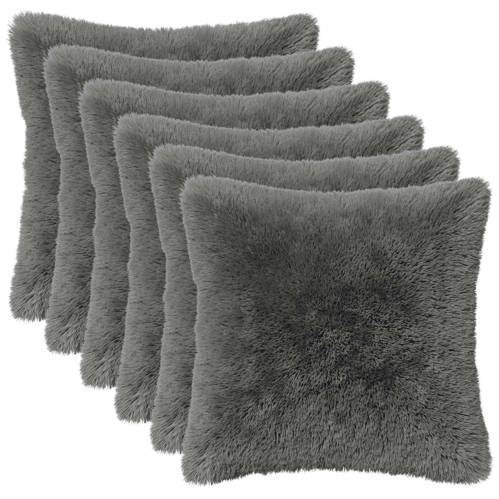 vidaXL Калъфка за възглавница 6 pcs HEERLEN Светлосиво 45 x 45 cm