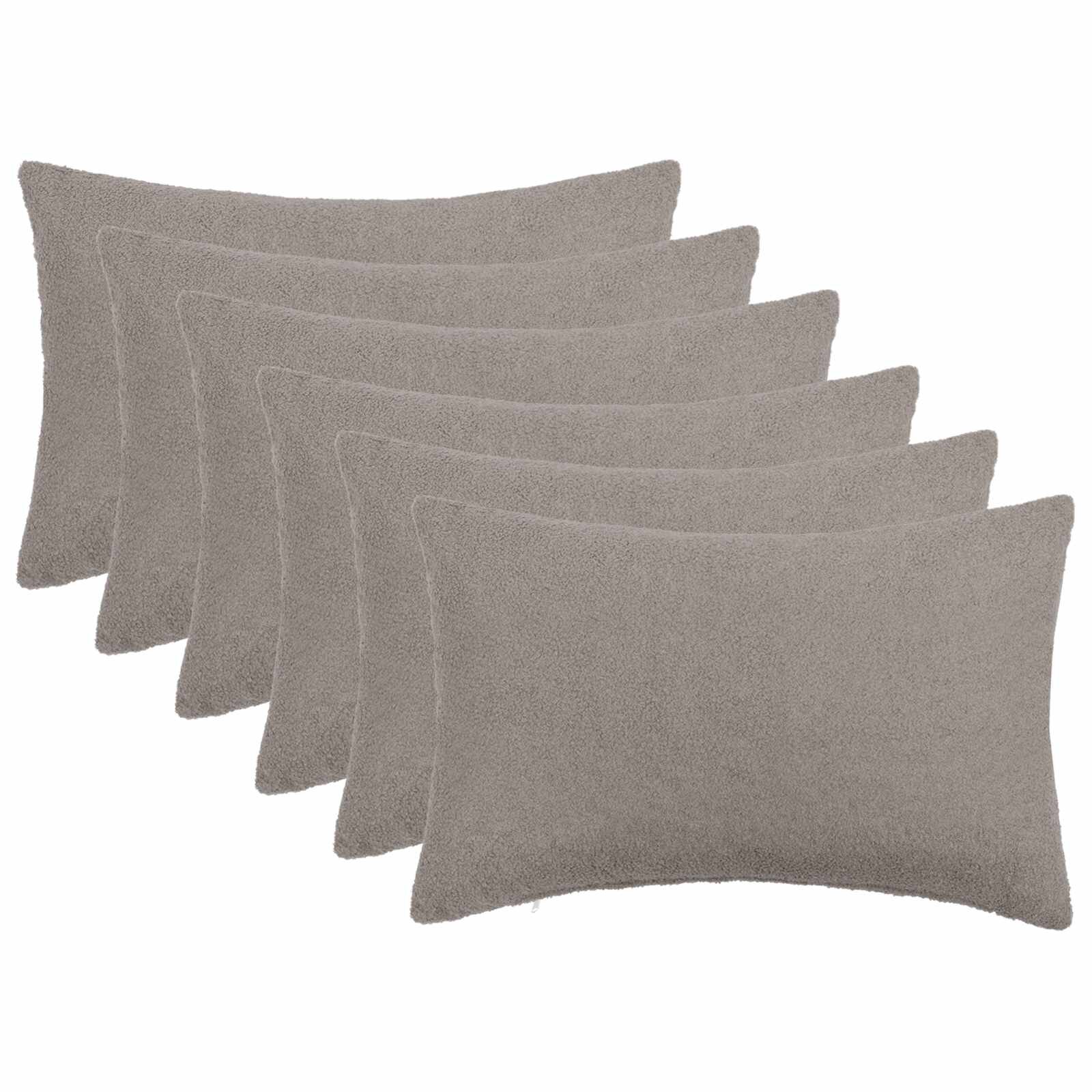 vidaXL Калъфка за възглавница 6 pcs HEERLEN Светлосиво 50 x 75 cm