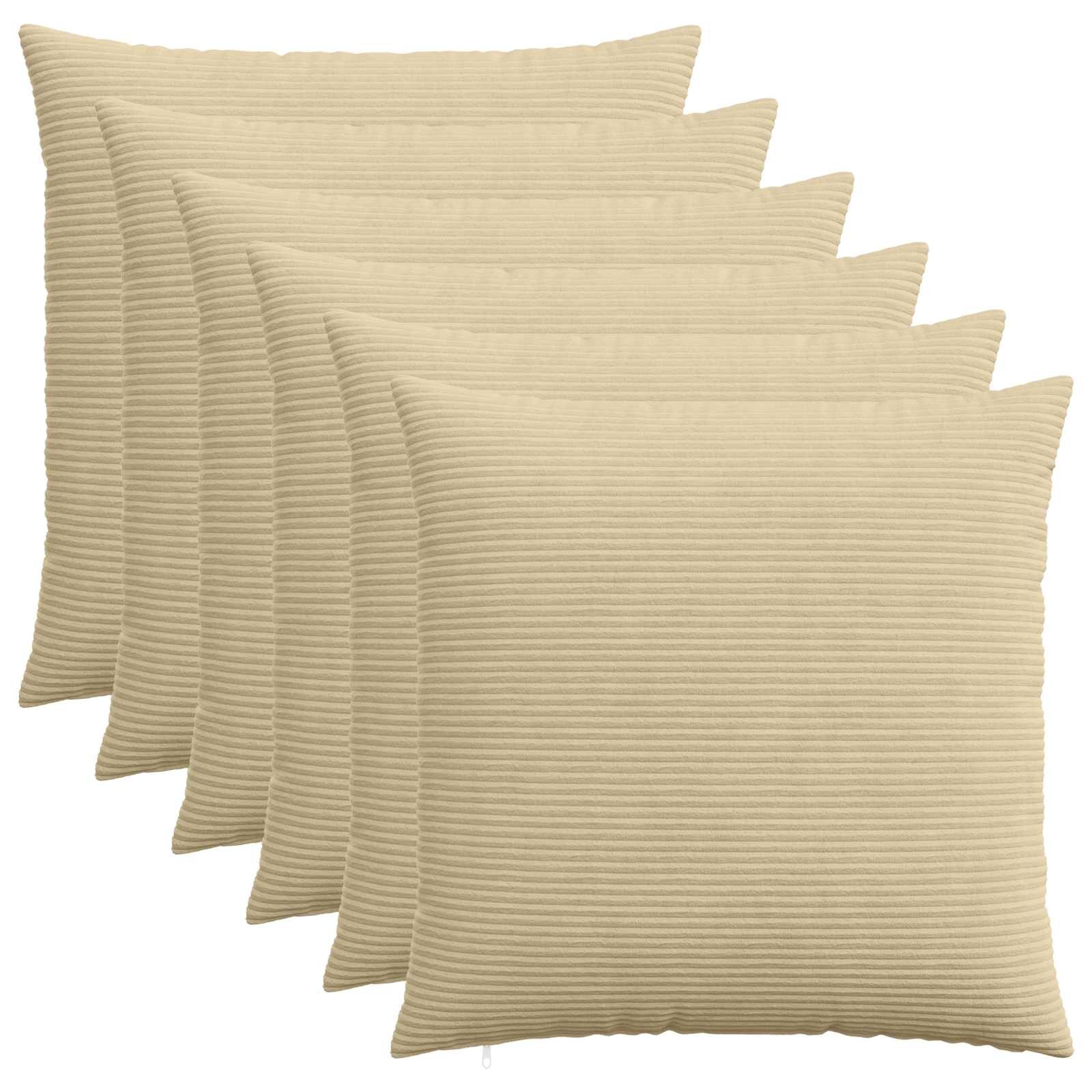 vidaXL Калъфка за възглавница 6 pcs HEERLEN Зелен Сив 60 x 60 cm