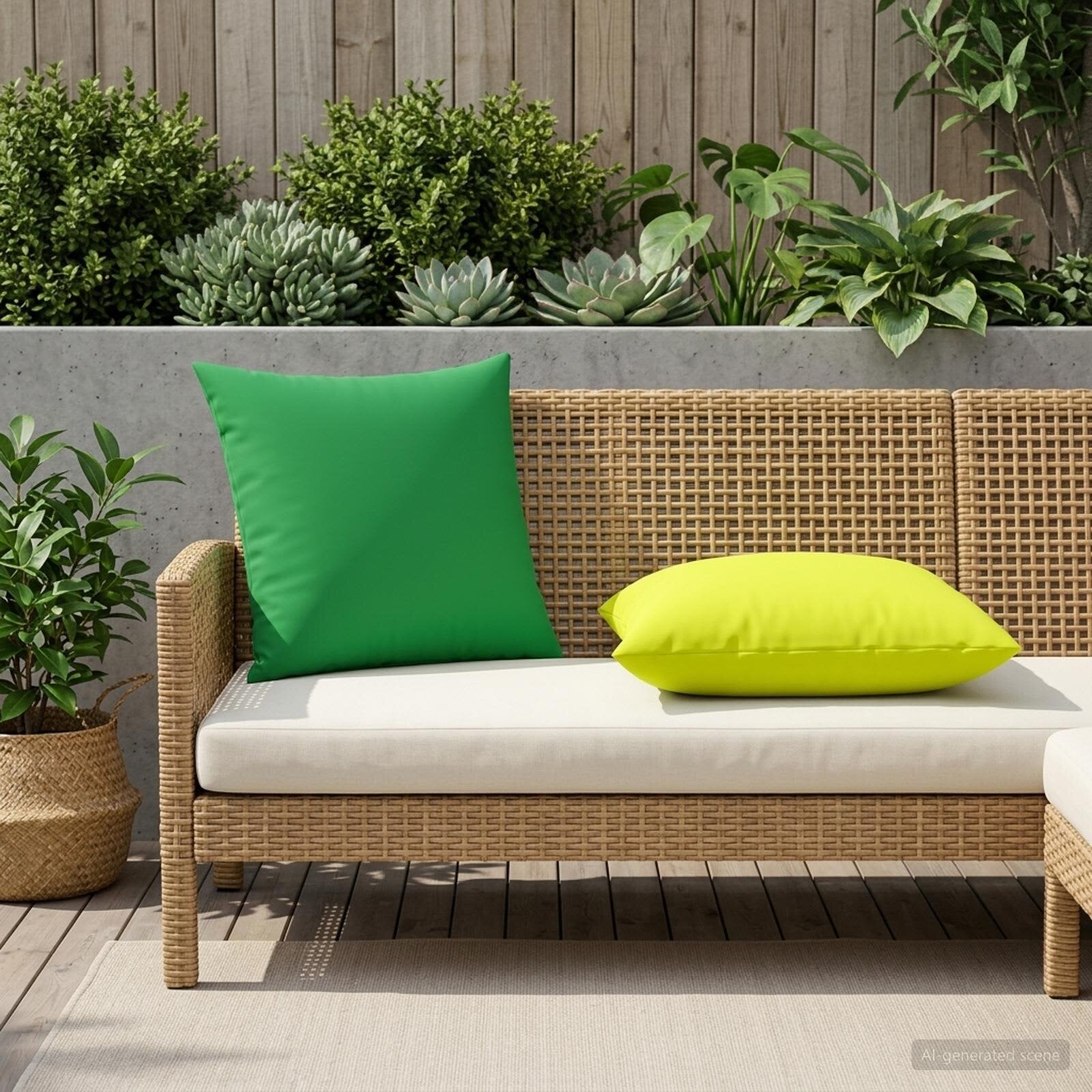 vidaXL Калъфка за възглавница 6 pcs HEERLEN Зелено 60 x 60 cm