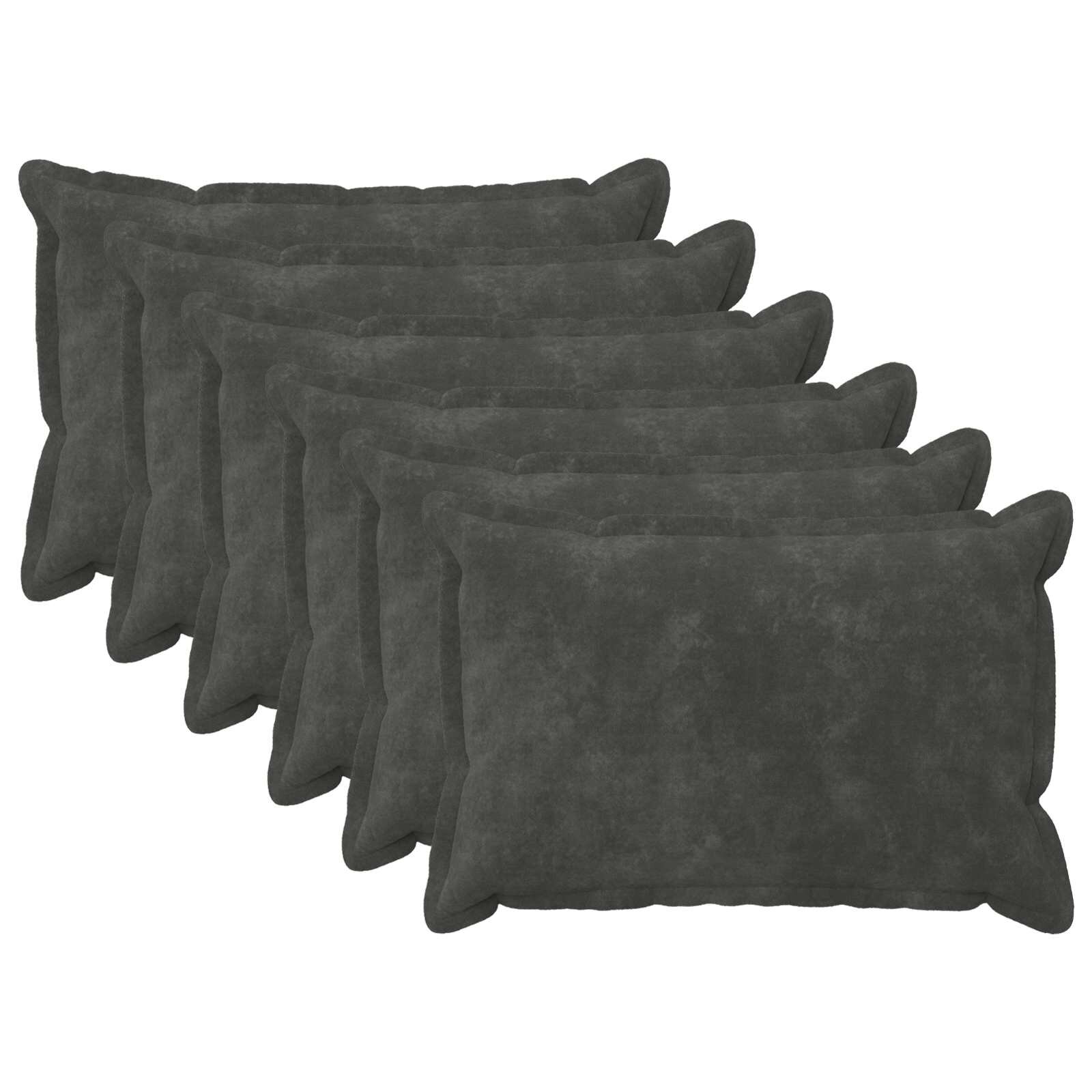 vidaXL Калъфка за възглавница 6 pcs HOUTEN Антрацит 50 x 70 cm
