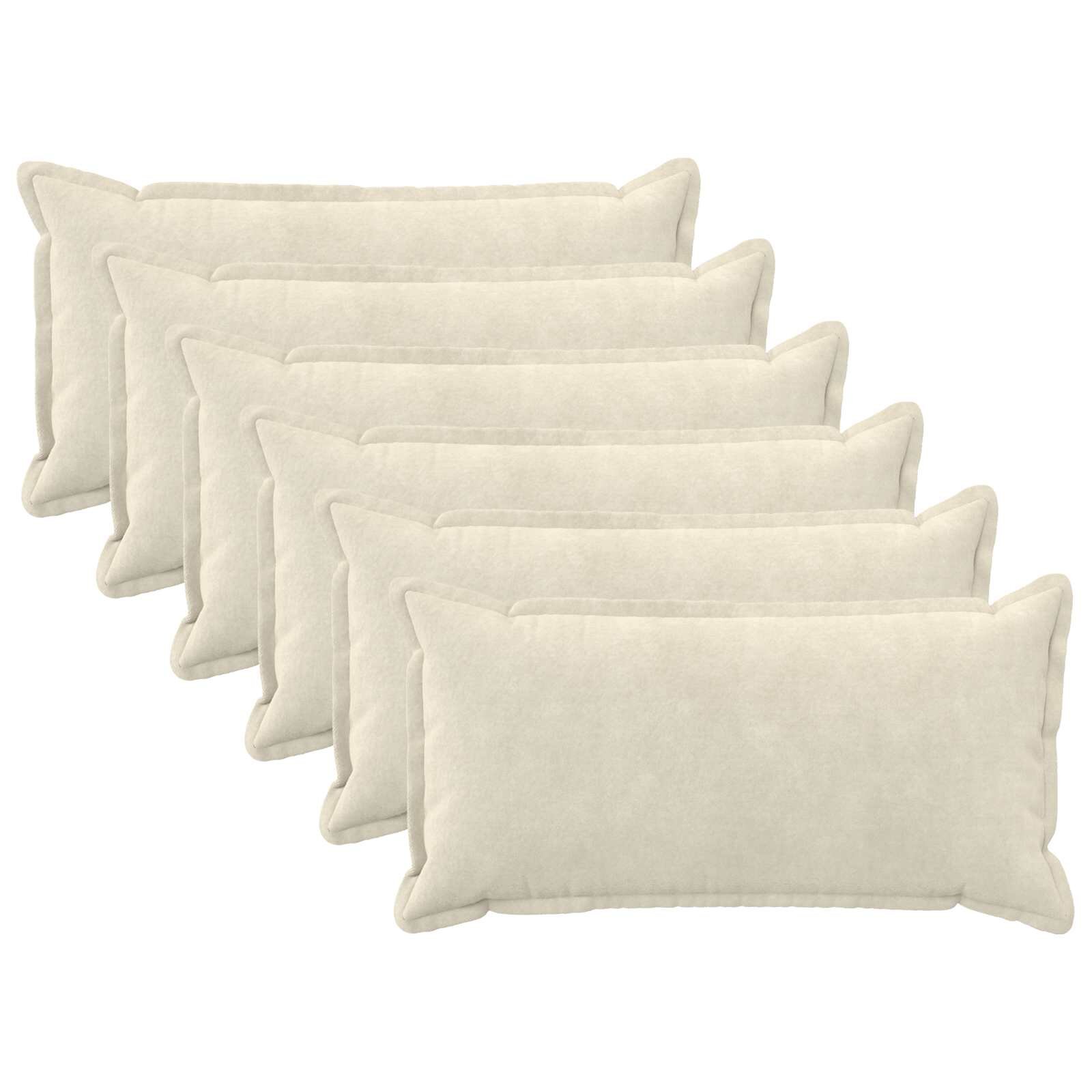 vidaXL Калъфка за възглавница 6 pcs HOUTEN Кремаво 40 x 70 cm
