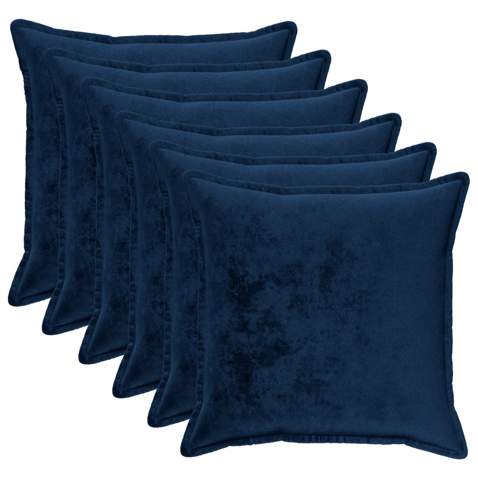 vidaXL Калъфка за възглавница 6 pcs HOUTEN Морски син 80 x 80 cm