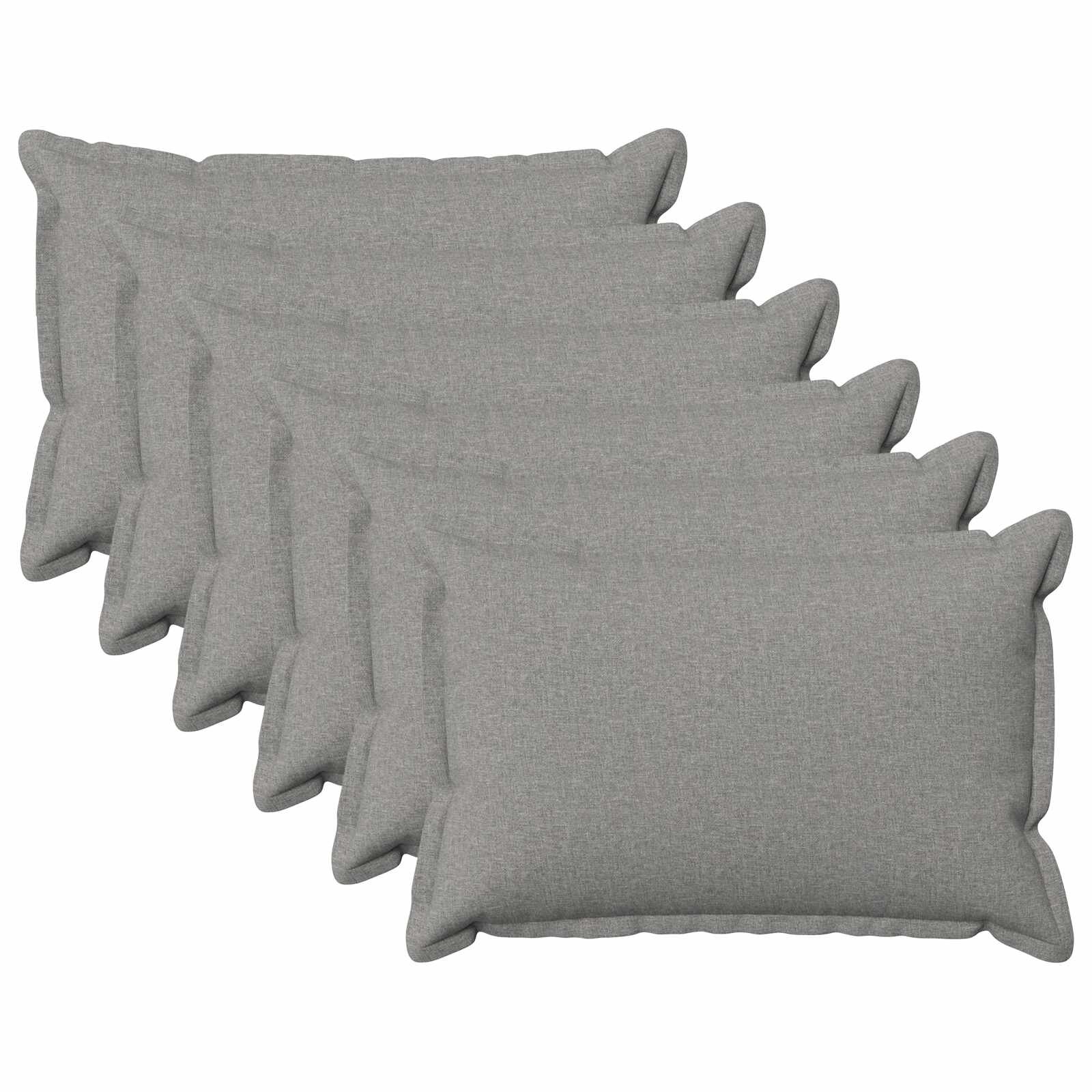vidaXL Калъфка за възглавница 6 pcs HOUTEN Облачно сиво 50 x 80 cm