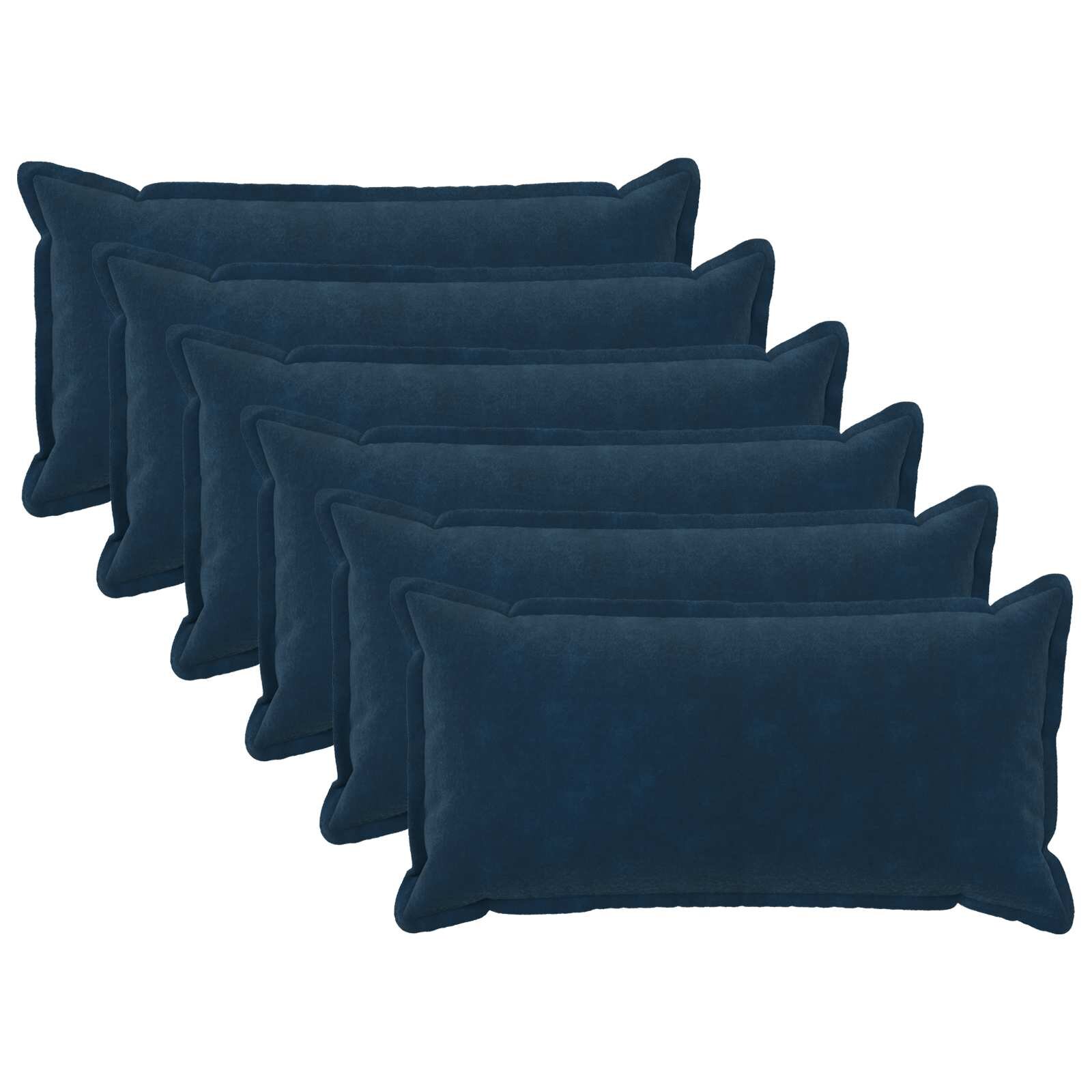 vidaXL Калъфка за възглавница 6 pcs HOUTEN Синьо 40 x 70 cm