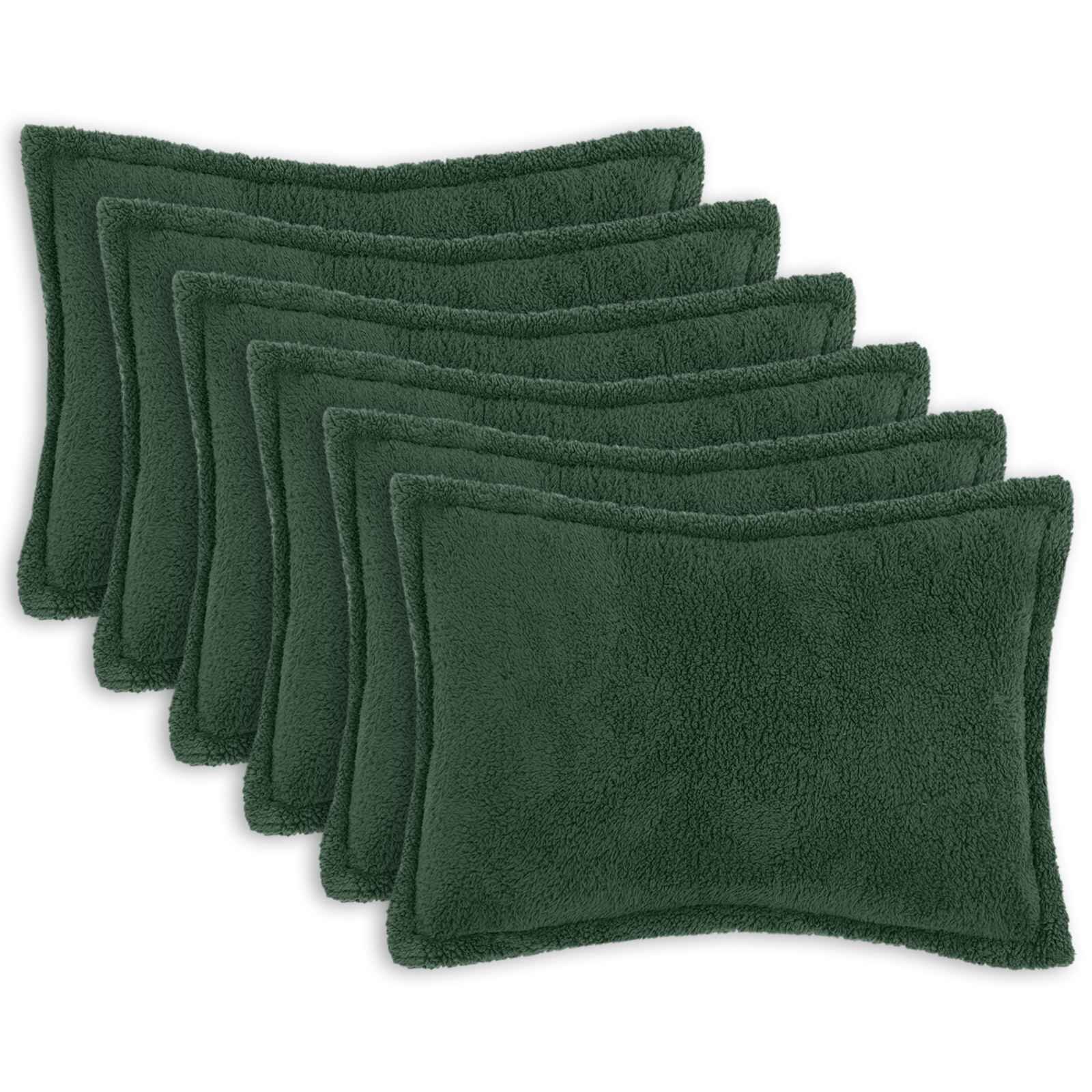 vidaXL Калъфка за възглавница 6 pcs HOUTEN Тъмнозелено 40 x 60 cm