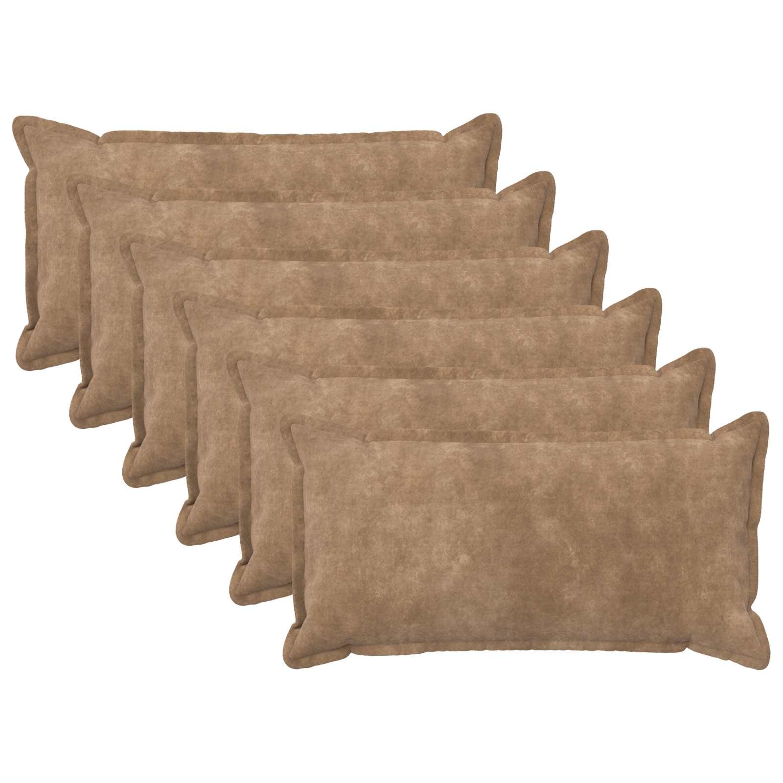 vidaXL Калъфка за възглавница 6 pcs HOUTEN Таупе 40 x 70 cm