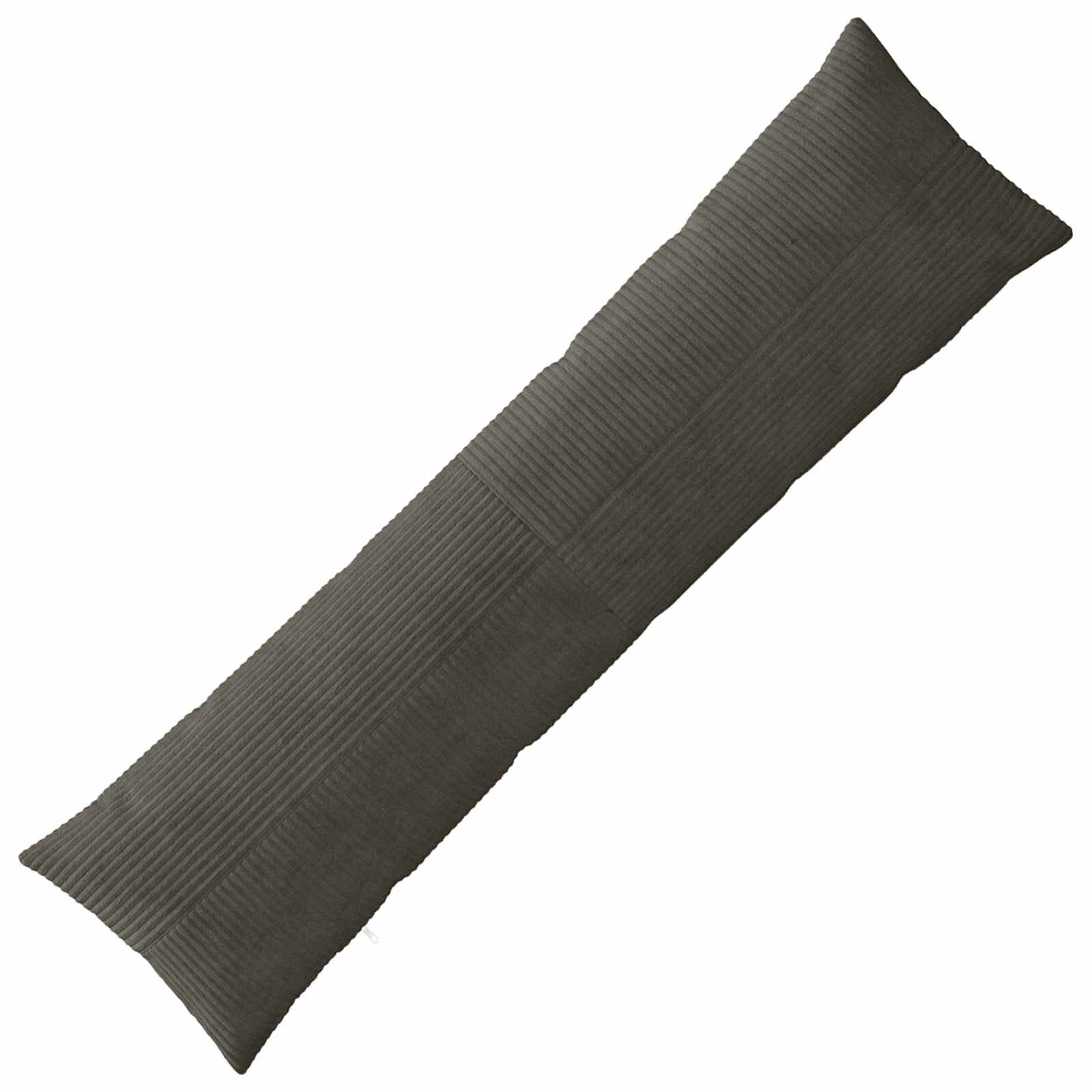 vidaXL Калъфка за възглавница ALMELO Антрацит 40 x 145 см кордурой