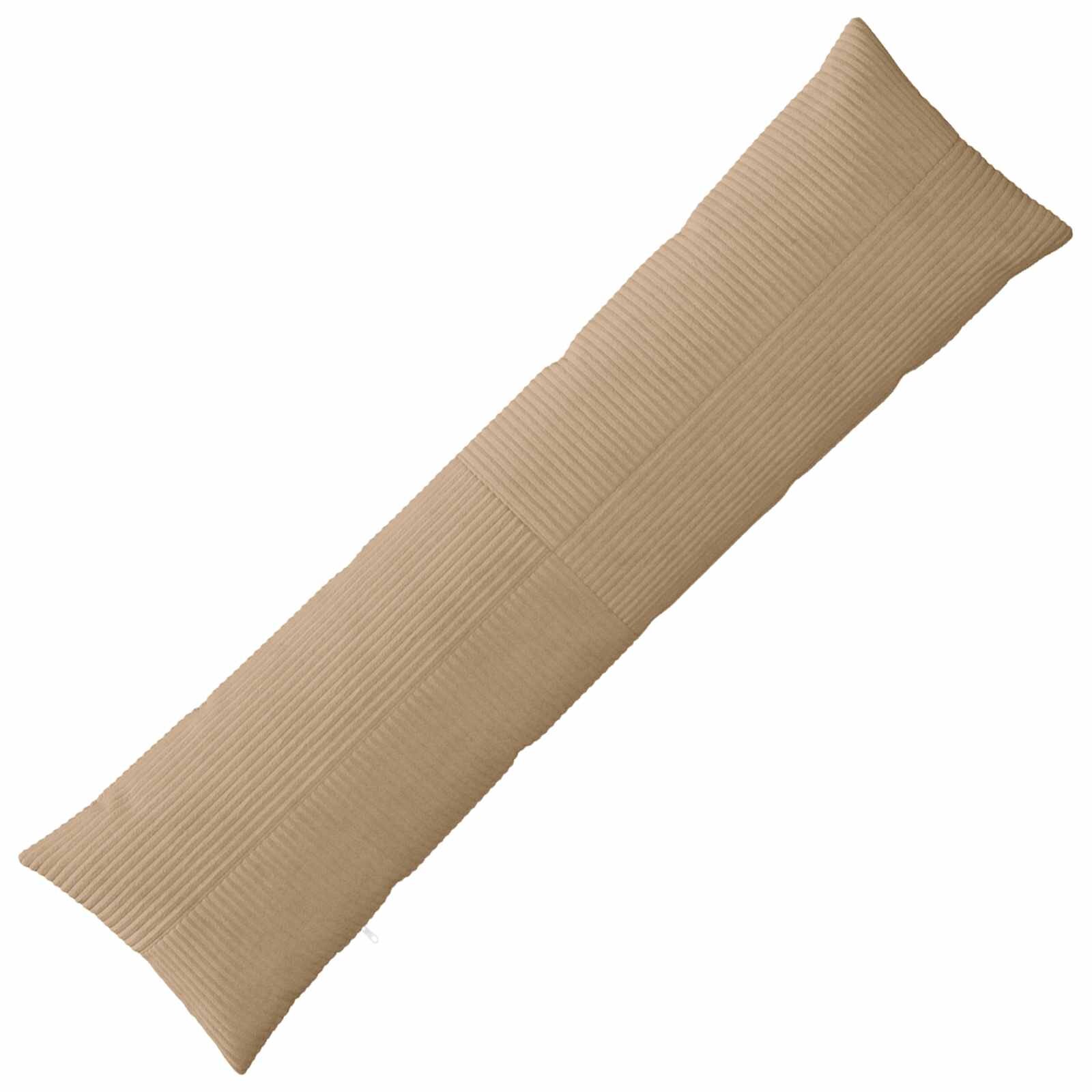 vidaXL Калъфка за възглавница ALMELO Кафяво 40 x 145 см кордурой