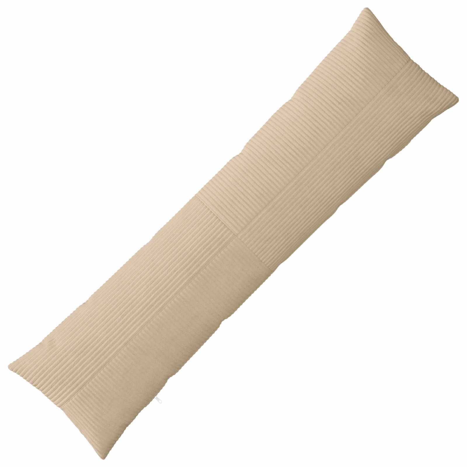 vidaXL Калъфка за възглавница ALMELO Таупе 40 x 145 см кордурой