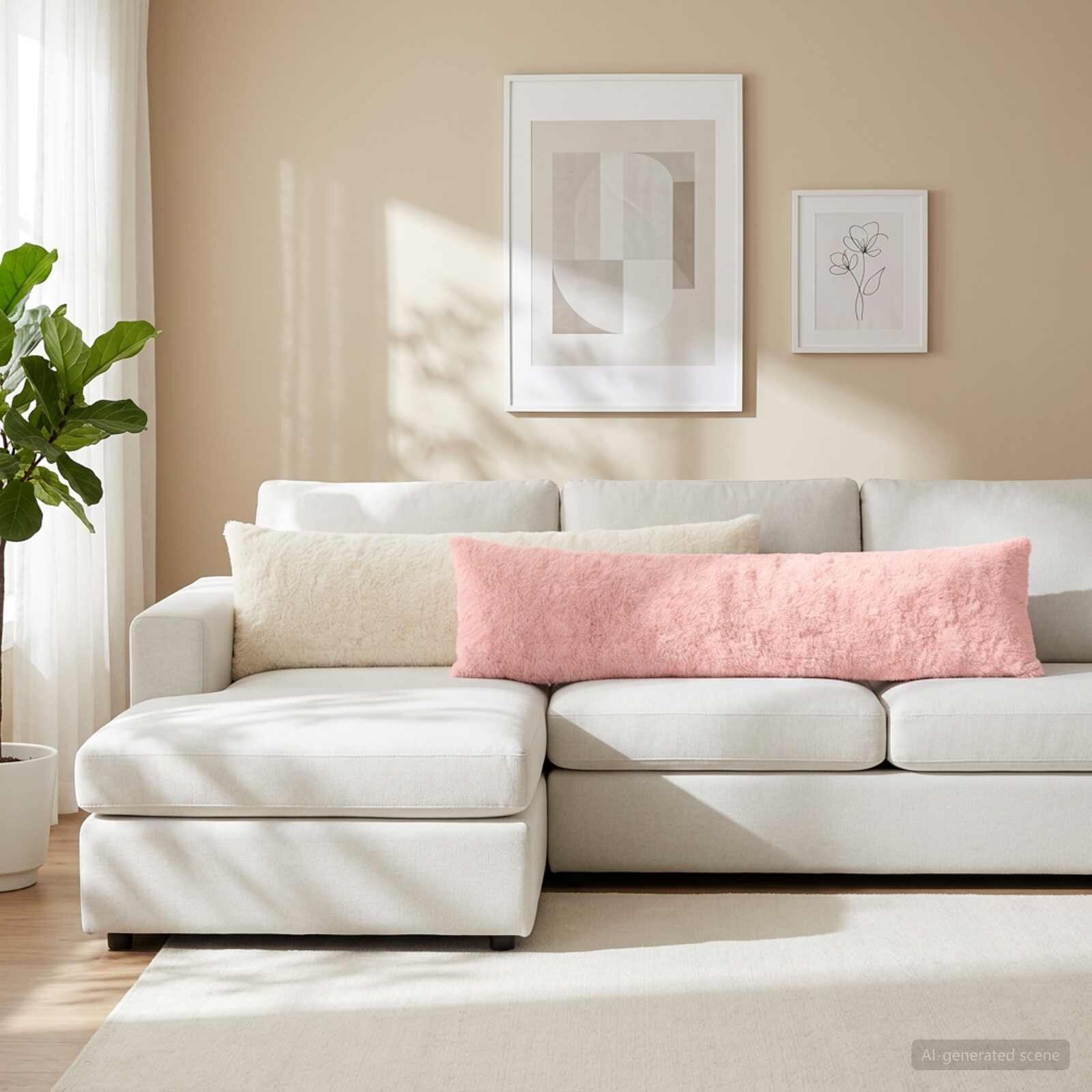 vidaXL Калъфка за възглавница HEERLEN Бяло 40 x 145 см