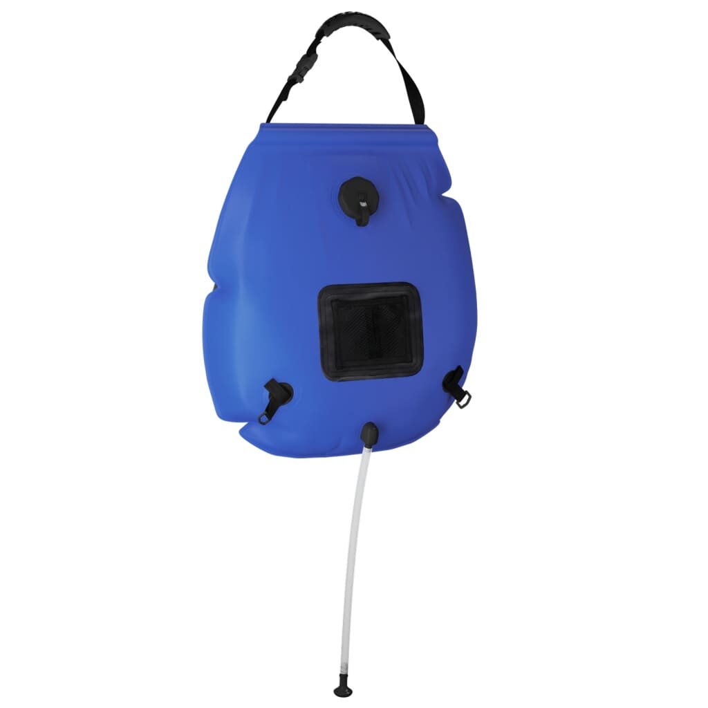 vidaXL Къмпинг чанта за душ синя 20 л PVC