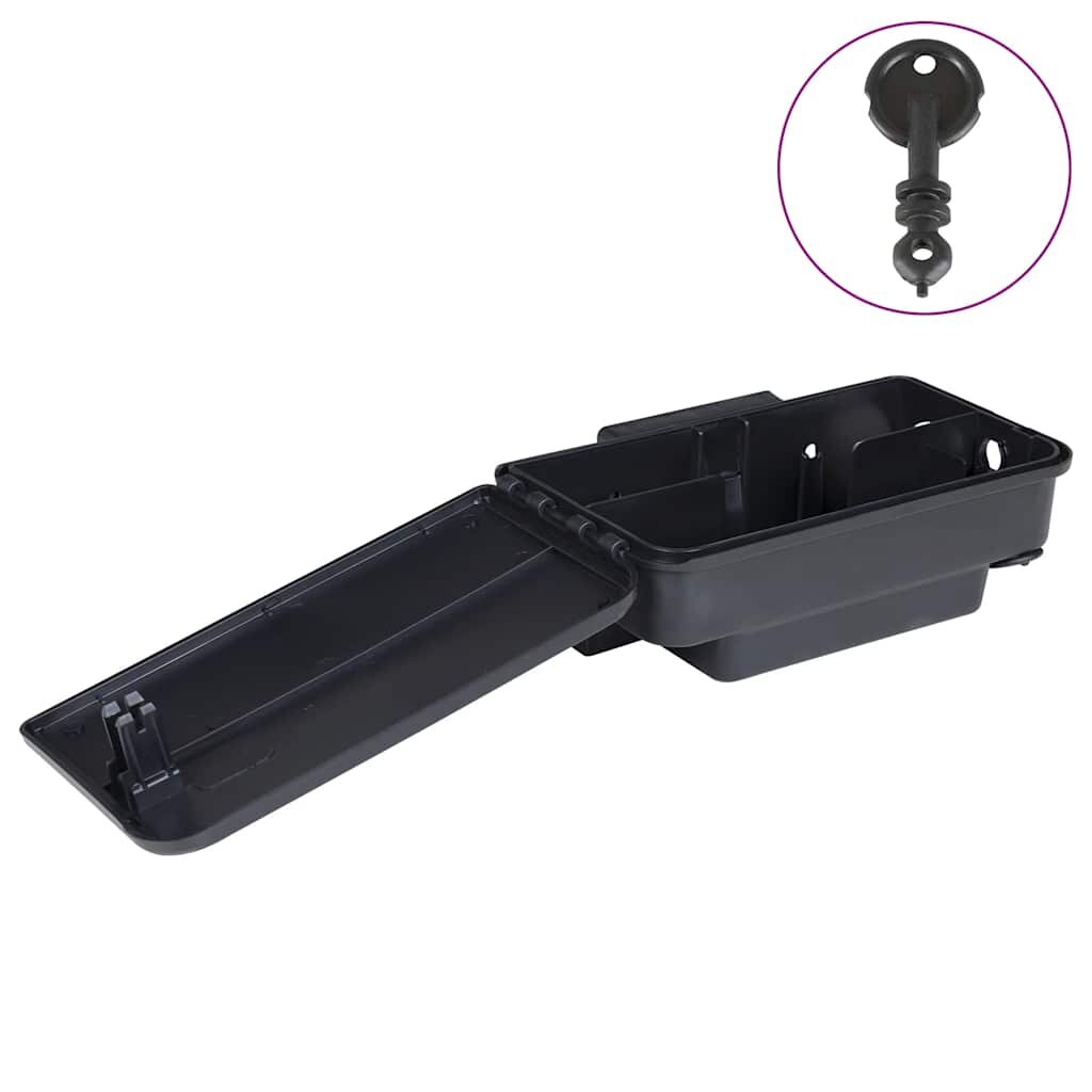 vidaXL Капани за мишки 4 бр. черни 22x125x75 см