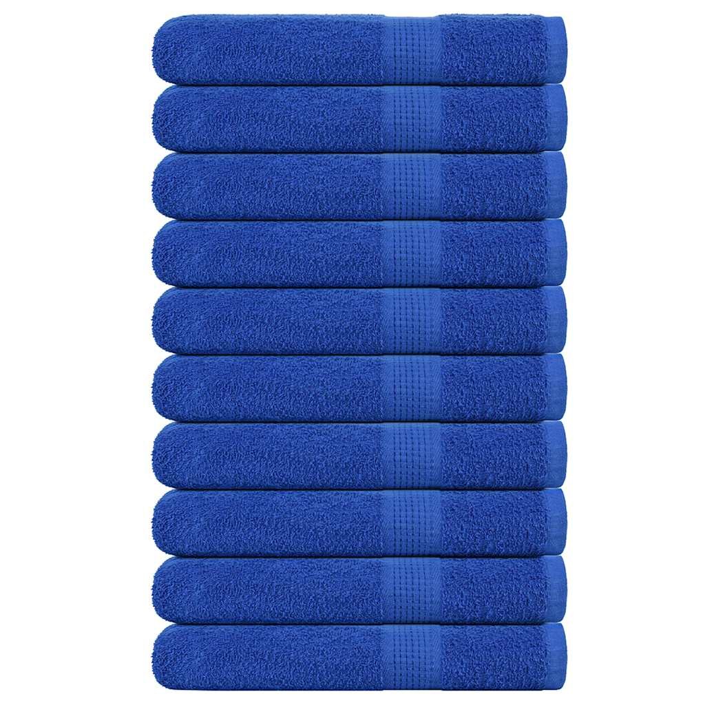 vidaXL Кърпи FROGN 10 бр. Сини 100x200 см 360 г/м²