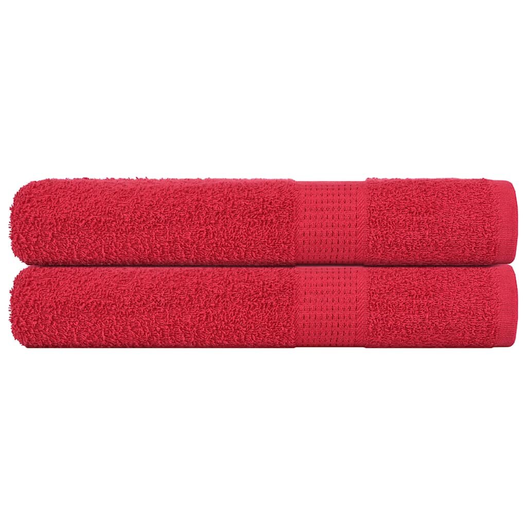 vidaXL Кърпи FROGN 2 бр. Червени 100x200 см 360 г/м²