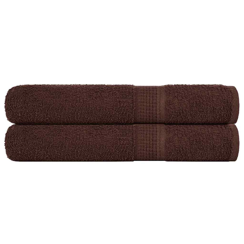 vidaXL Кърпи FROGN 2 бр. Кафяви 100x200 см 360 г/м²