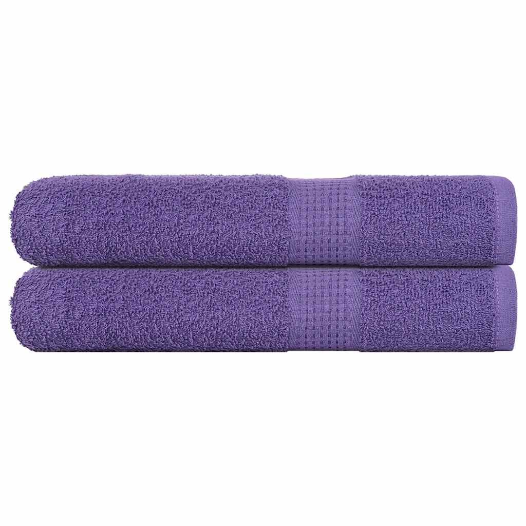 vidaXL Кърпи FROGN 2 бр. Лилави 100x200 см 360 г/м²