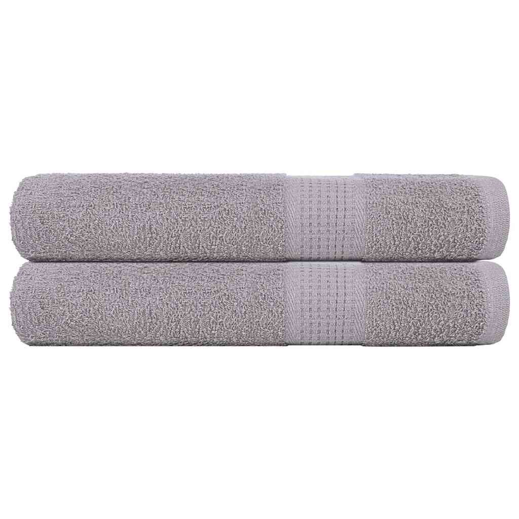 vidaXL Кърпи FROGN 2 бр. Сиви 100x200 см 360 г/м²