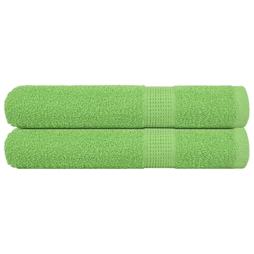 vidaXL Кърпи FROGN 2 бр. Ябълково зелени 100x200 см 360 г/м²