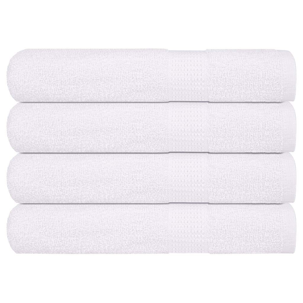 vidaXL Кърпи FROGN 4 бр. Бели 100x200 см 360 г/м²