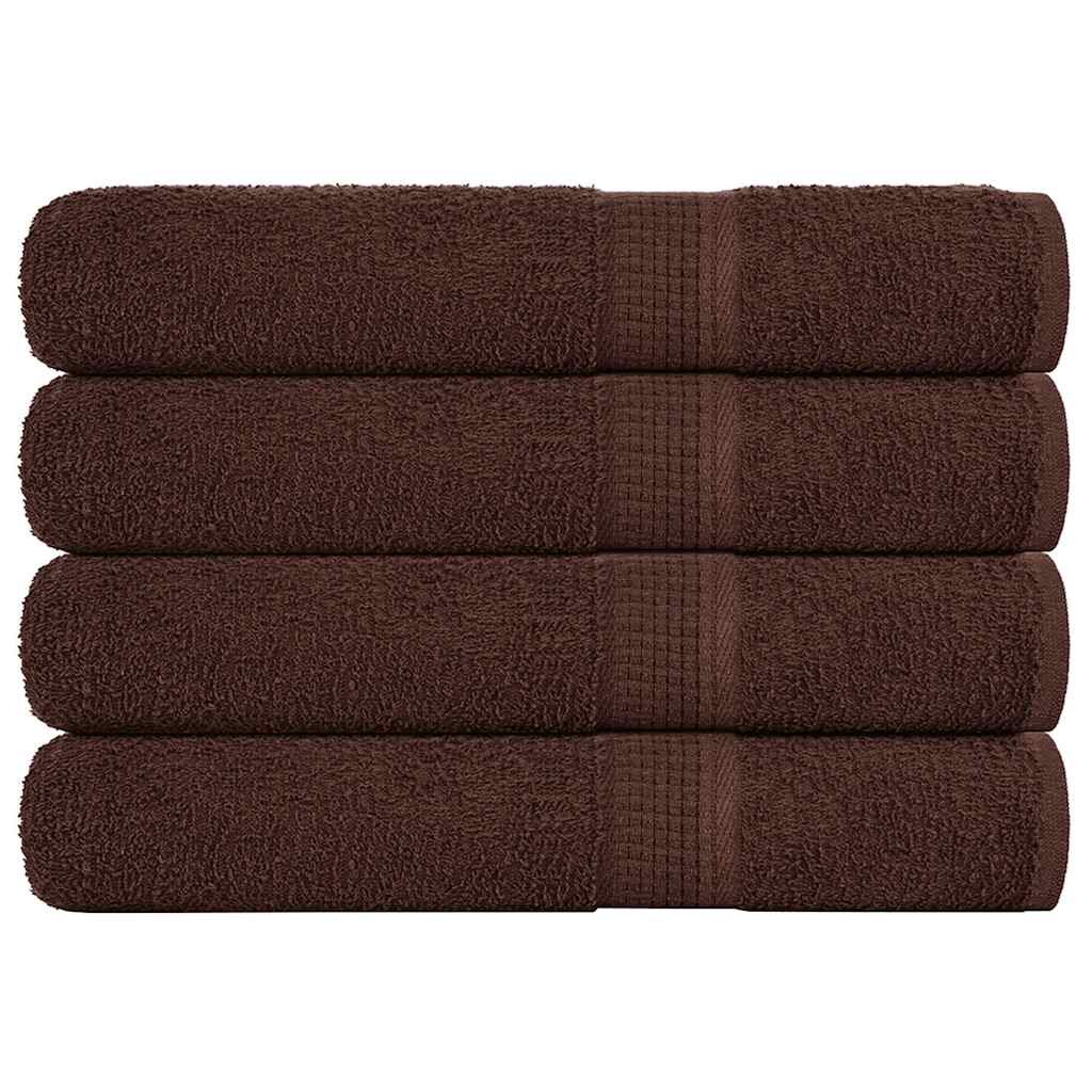 vidaXL Кърпи FROGN 4 бр. Кафяви 100x200 см 360 г/м²