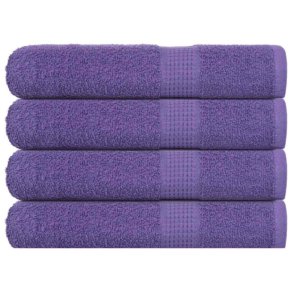 vidaXL Кърпи FROGN 4 бр. Лилави 100x200 см 360 г/м²