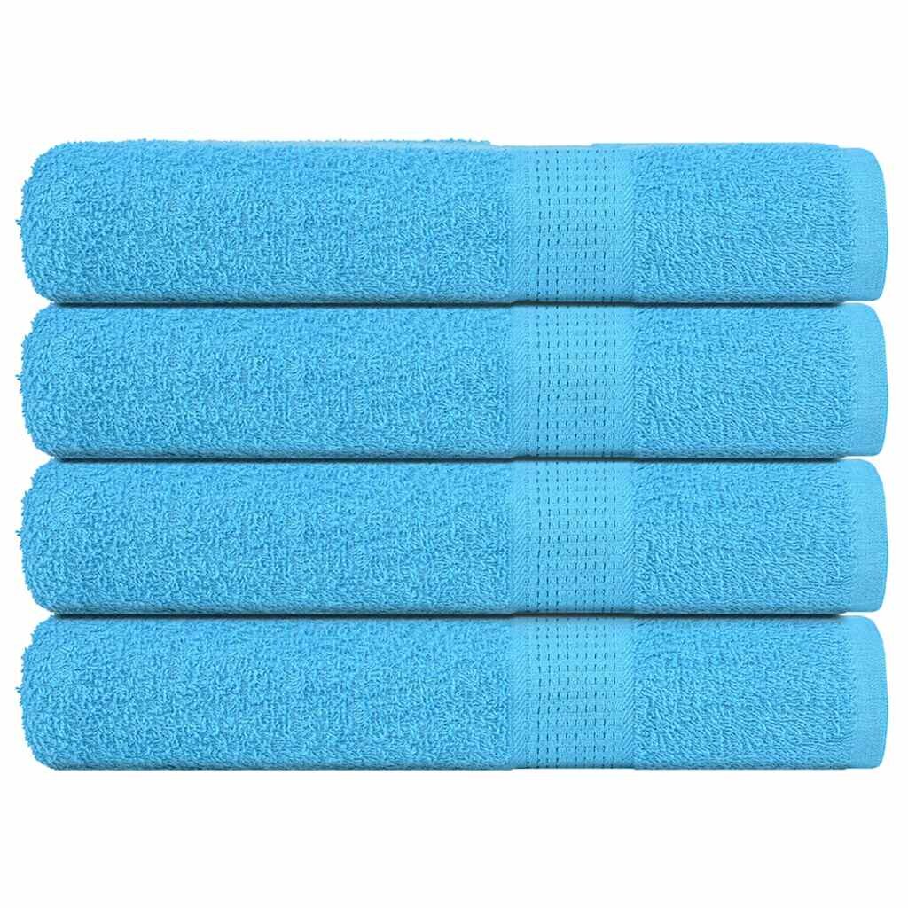 vidaXL Кърпи FROGN 4 бр. Тюркоазени 100x200 см 360 г/м²