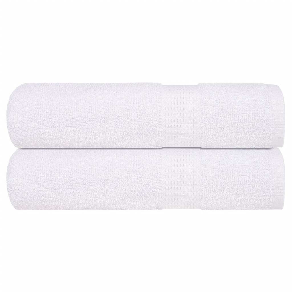 vidaXL Кърпи за баня FROGN 2 бр. Бели 100x150 см 360 г/м²