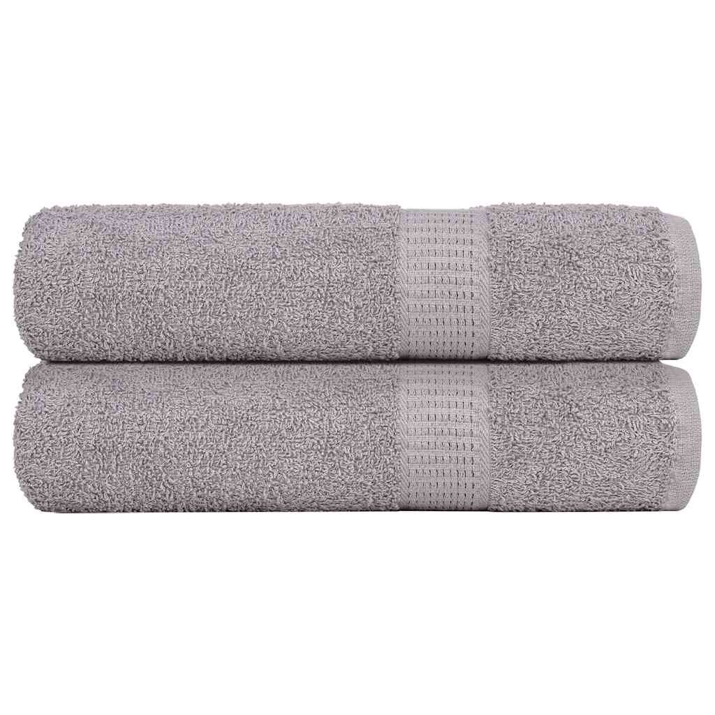 vidaXL Кърпи за баня FROGN 2 бр. Сиви 100x150 см 360 г/м²