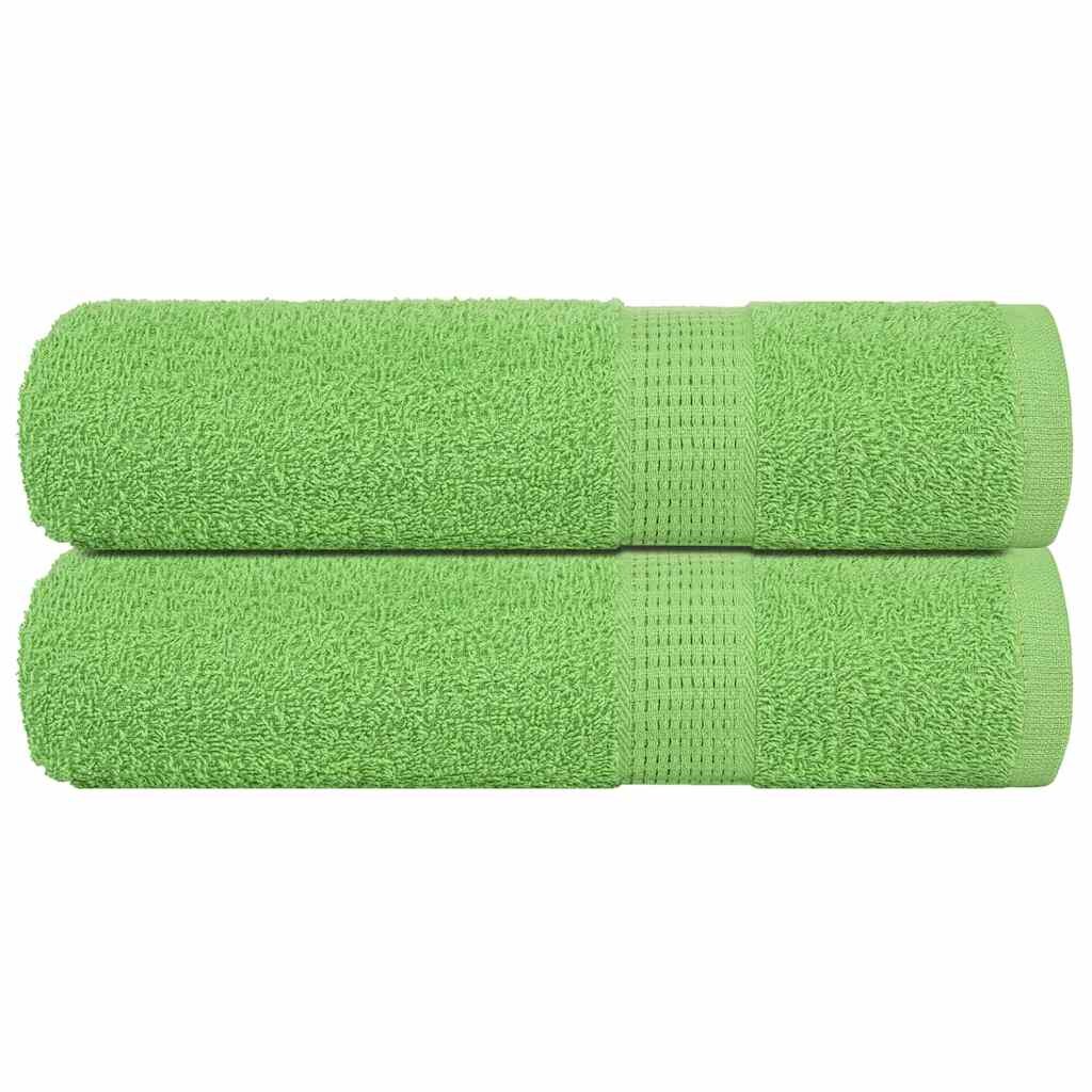 vidaXL Кърпи за баня FROGN 2 бр. Ябълково зелени 100x150 см 360 г/м²