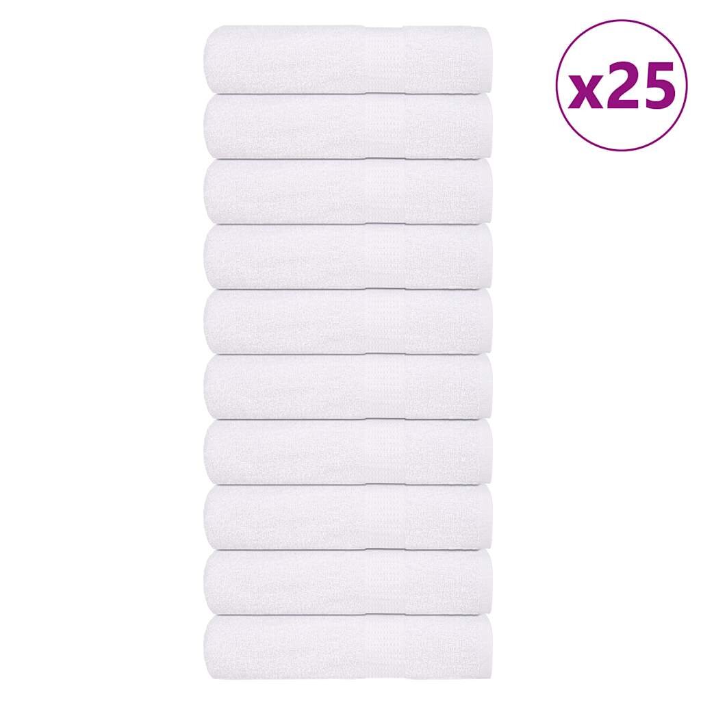 vidaXL Кърпи за баня FROGN 25 бр. Бели 100x150 см 360 г/м²