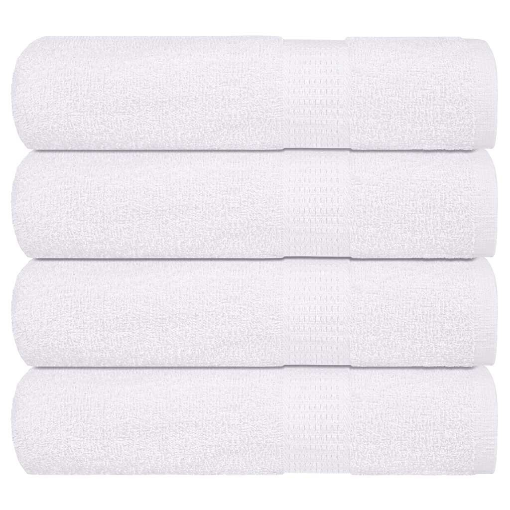 vidaXL Кърпи за баня FROGN 4 бр. Бели 100x150 см 360 г/м²
