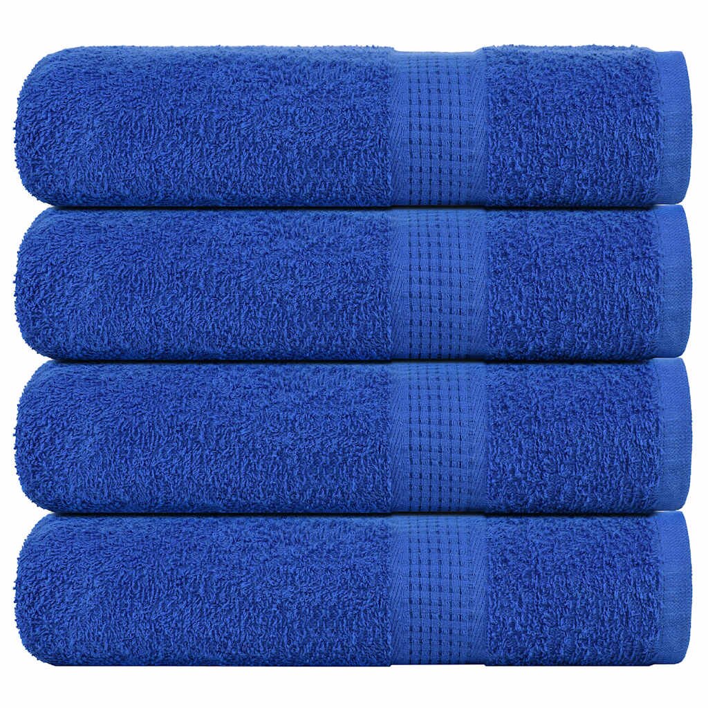 vidaXL Кърпи за баня FROGN 4 бр. сини 100x150 см 360 г/м²