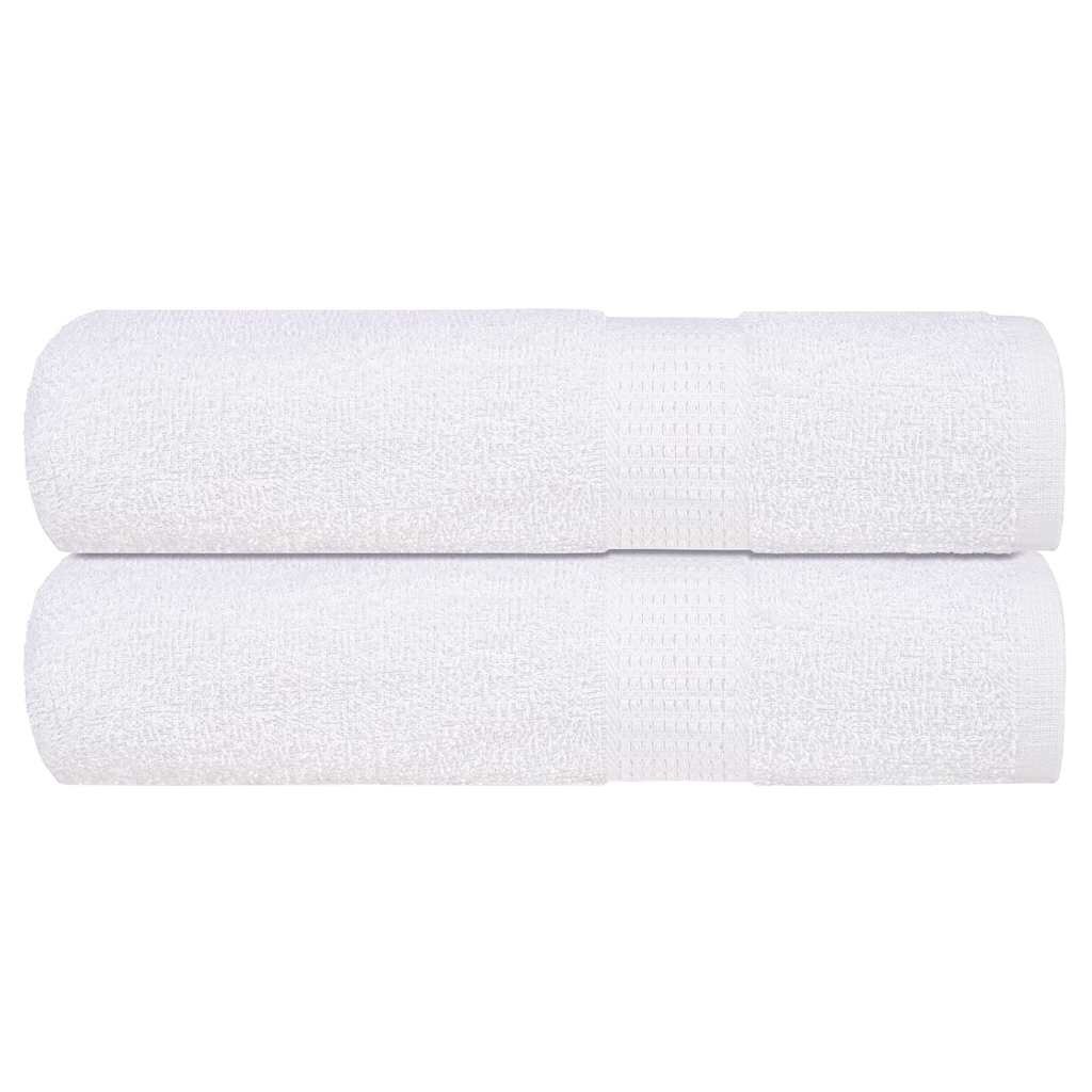 vidaXL Кърпи за душ FROGN 2 бр. Бели 70x140 см 360 г/м²